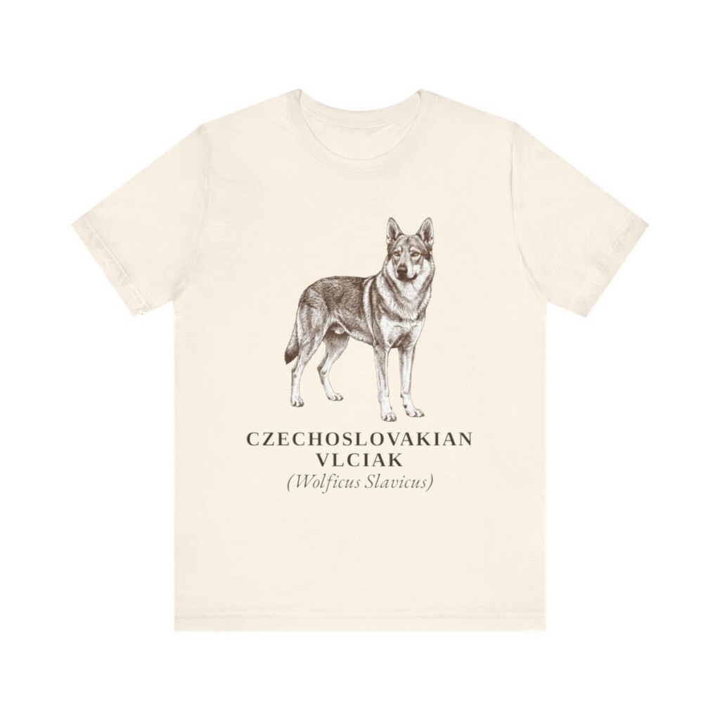 Czechoslovakian Vlciak Latin Shirt, Vintage Dog Sketch Tee, Dog Latin Gift