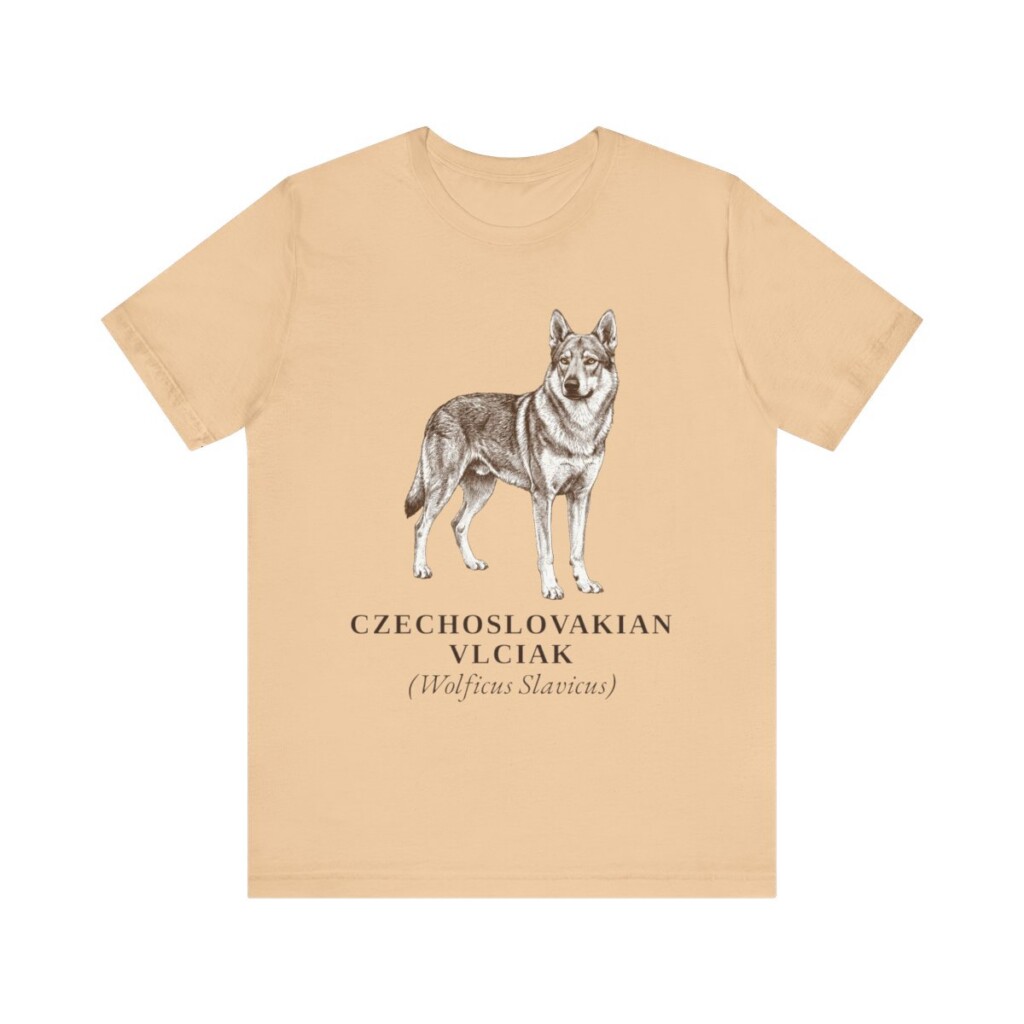 Czechoslovakian Vlciak Latin Shirt, Vintage Dog Sketch Tee, Dog Latin Gift