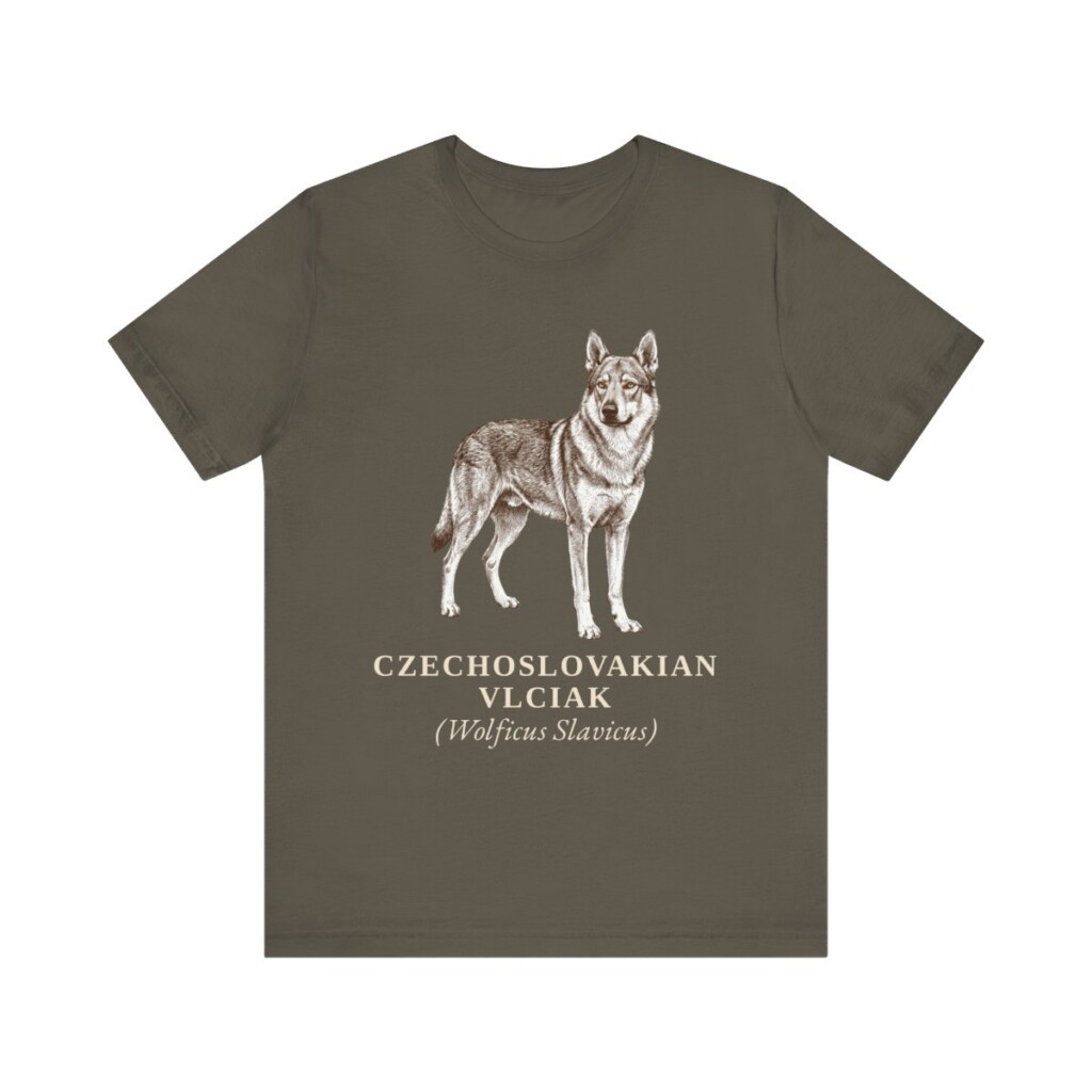 Czechoslovakian Vlciak Latin Shirt, Vintage Dog Sketch Tee, Dog Latin Gift