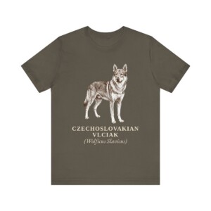 Czechoslovakian Vlciak Latin Shirt, Vintage Dog Sketch Tee, Dog Latin Gift