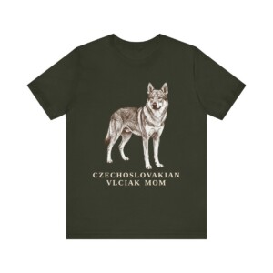 Czechoslovakian Vlciak Mom Shirt, Vintage Dog Sketch Tee, Dog Mom Gift