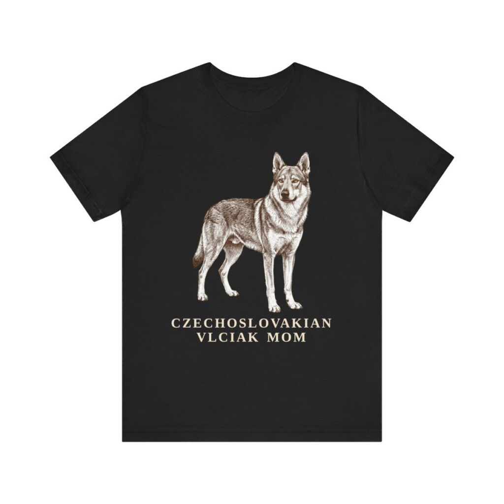 Czechoslovakian Vlciak Mom Shirt, Vintage Dog Sketch Tee, Dog Mom Gift
