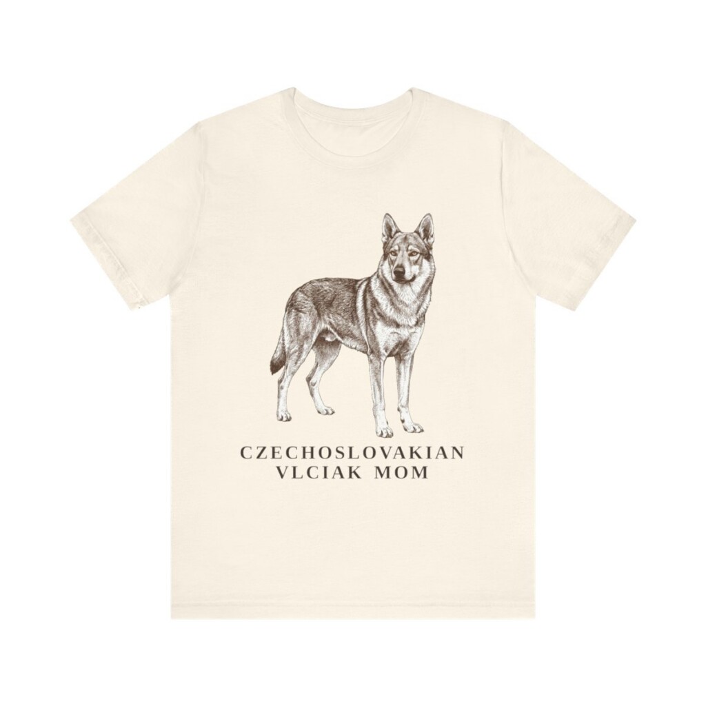 Czechoslovakian Vlciak Mom Shirt, Vintage Dog Sketch Tee, Dog Mom Gift