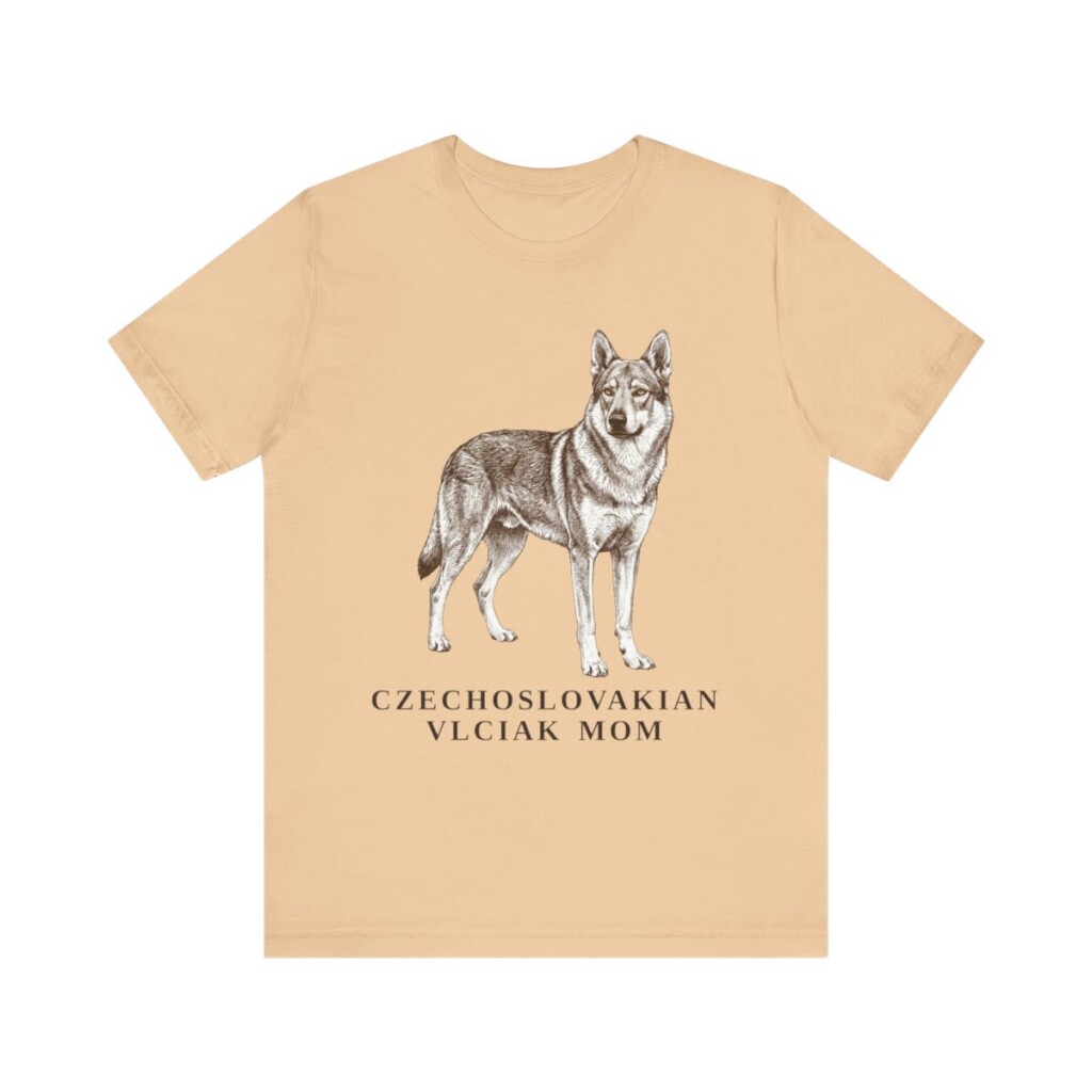 Czechoslovakian Vlciak Mom Shirt, Vintage Dog Sketch Tee, Dog Mom Gift