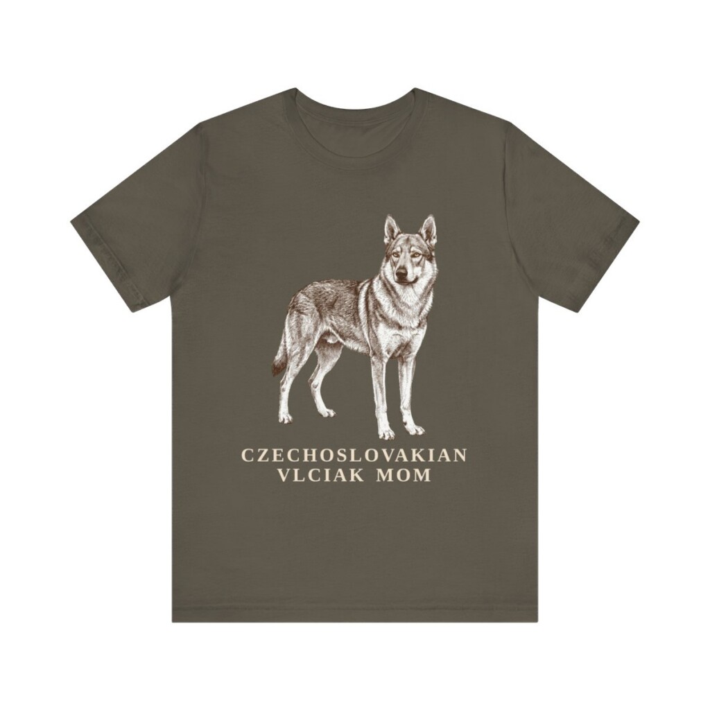 Czechoslovakian Vlciak Mom Shirt, Vintage Dog Sketch Tee, Dog Mom Gift