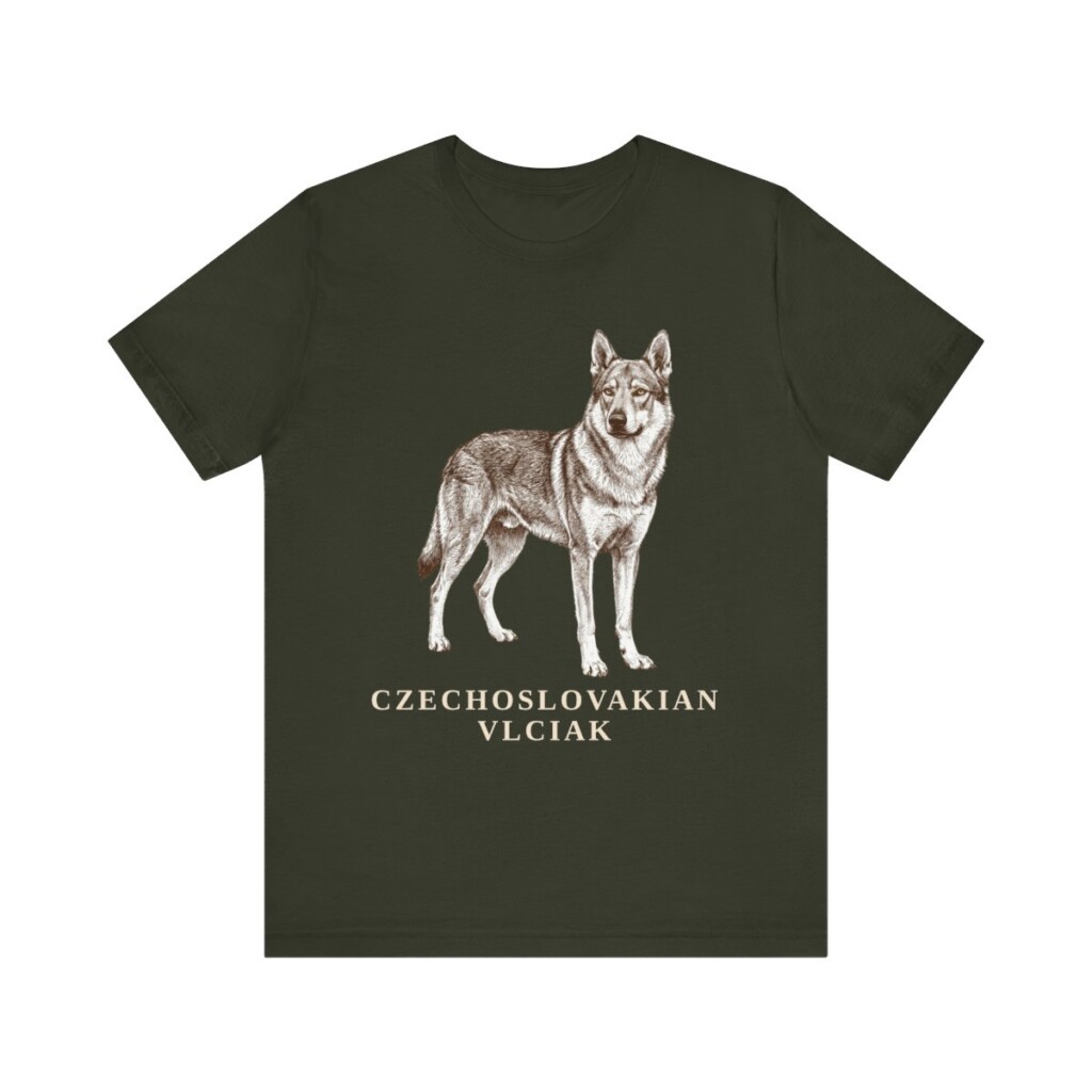 Czechoslovakian Vlciak Shirt, Vintage Dog Sketch Tee, Dog Lover Gift
