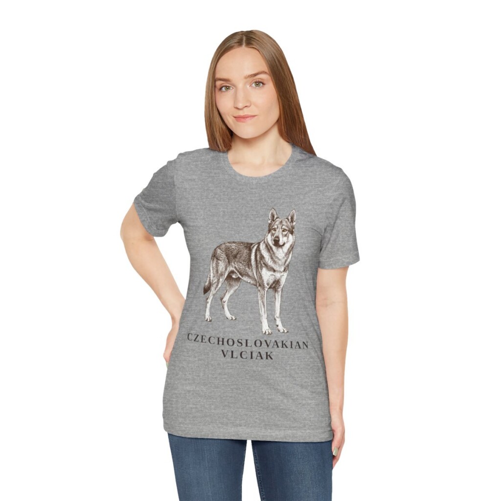 Czechoslovakian Vlciak Shirt, Vintage Dog Sketch Tee, Dog Lover Gift