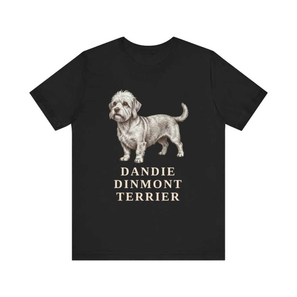 Dandie Dinmont Terrier Lover Shirt, Vintage Dog Sketch Tee, Dog Lover Gift
