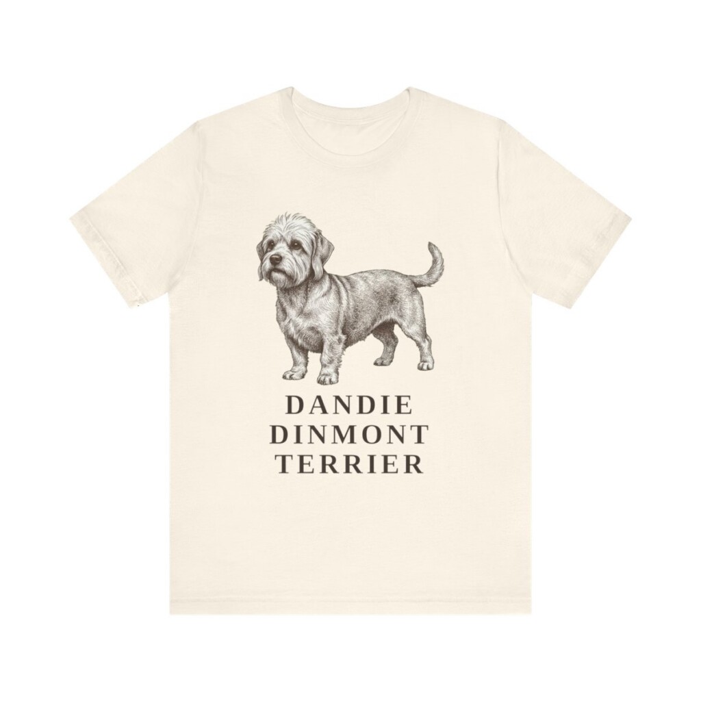 Dandie Dinmont Terrier Lover Shirt, Vintage Dog Sketch Tee, Dog Lover Gift
