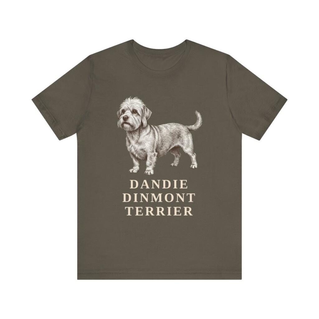 Dandie Dinmont Terrier Lover Shirt, Vintage Dog Sketch Tee, Dog Lover Gift