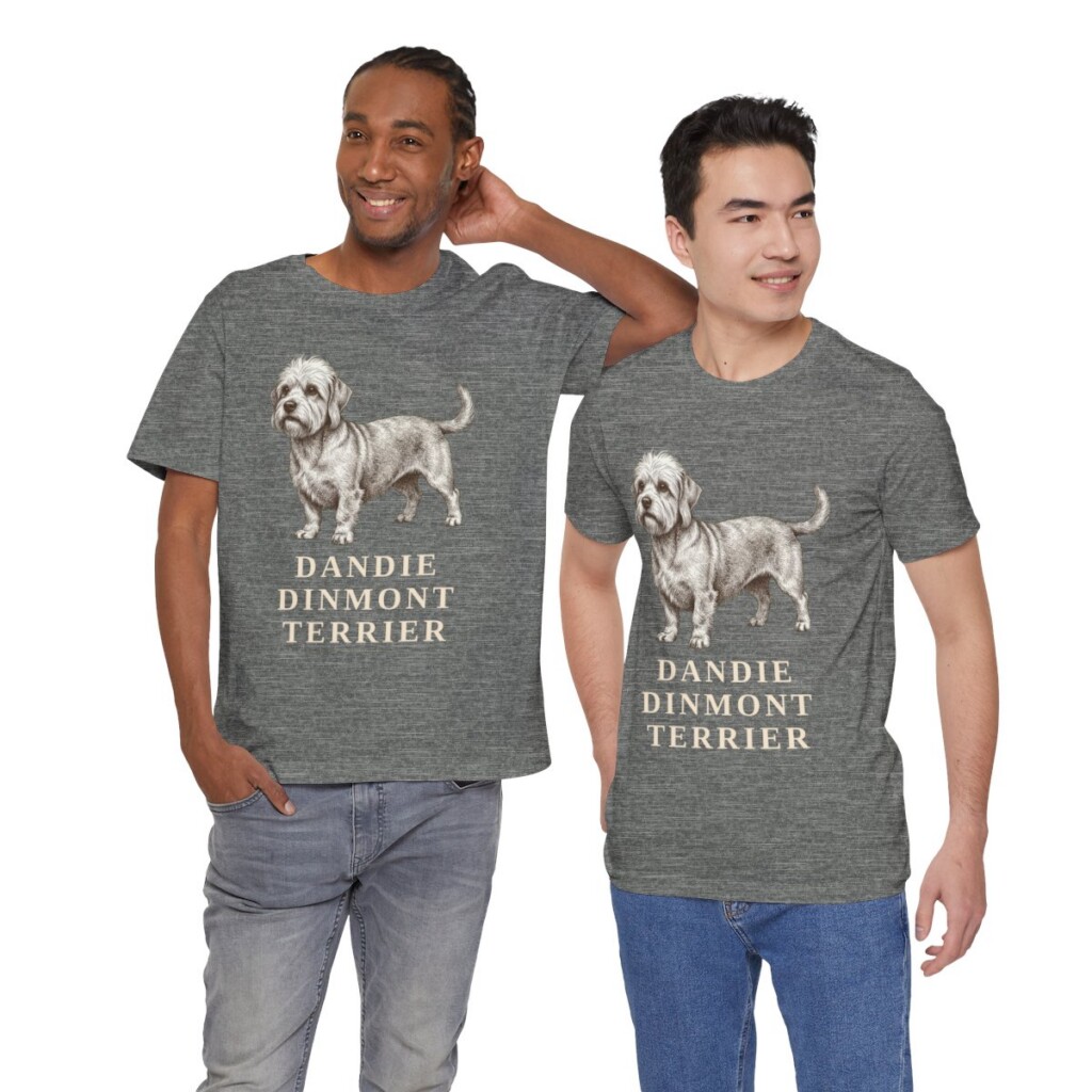 Dandie Dinmont Terrier Lover Shirt, Vintage Dog Sketch Tee, Dog Lover Gift