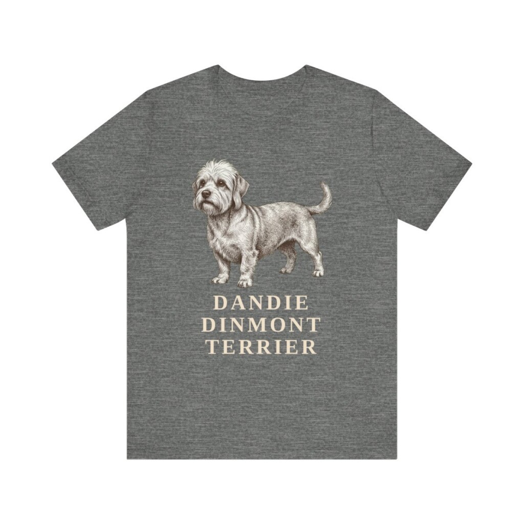 Dandie Dinmont Terrier Lover Shirt, Vintage Dog Sketch Tee, Dog Lover Gift