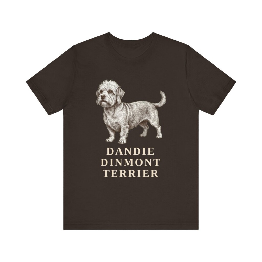Dandie Dinmont Terrier Lover Shirt, Vintage Dog Sketch Tee, Dog Lover Gift