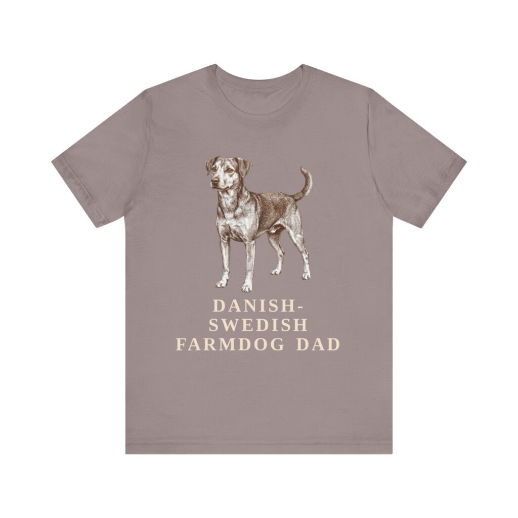 Danish-Swedish Farmdog Dad Shirt, Vintage Dog Sketch Tee, Dog Dad Gift