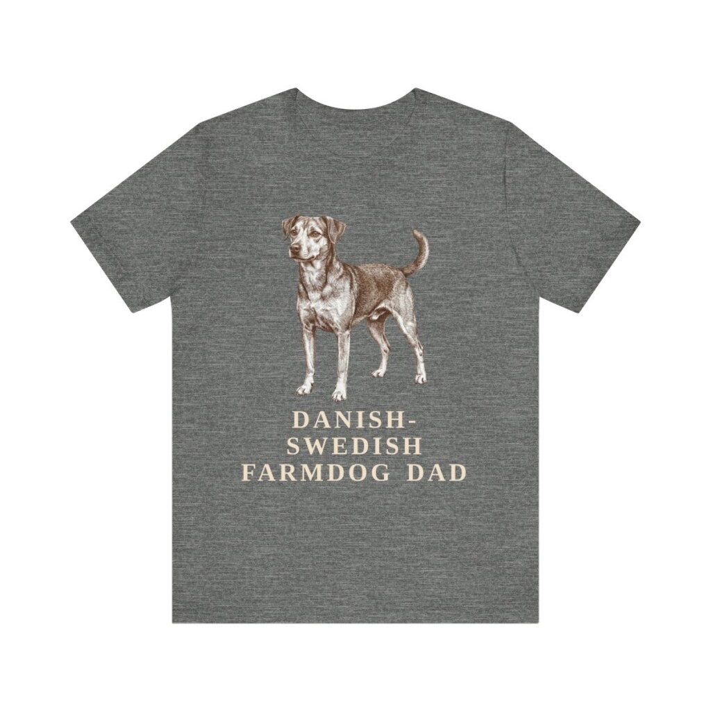 Danish-Swedish Farmdog Dad Shirt, Vintage Dog Sketch Tee, Dog Dad Gift