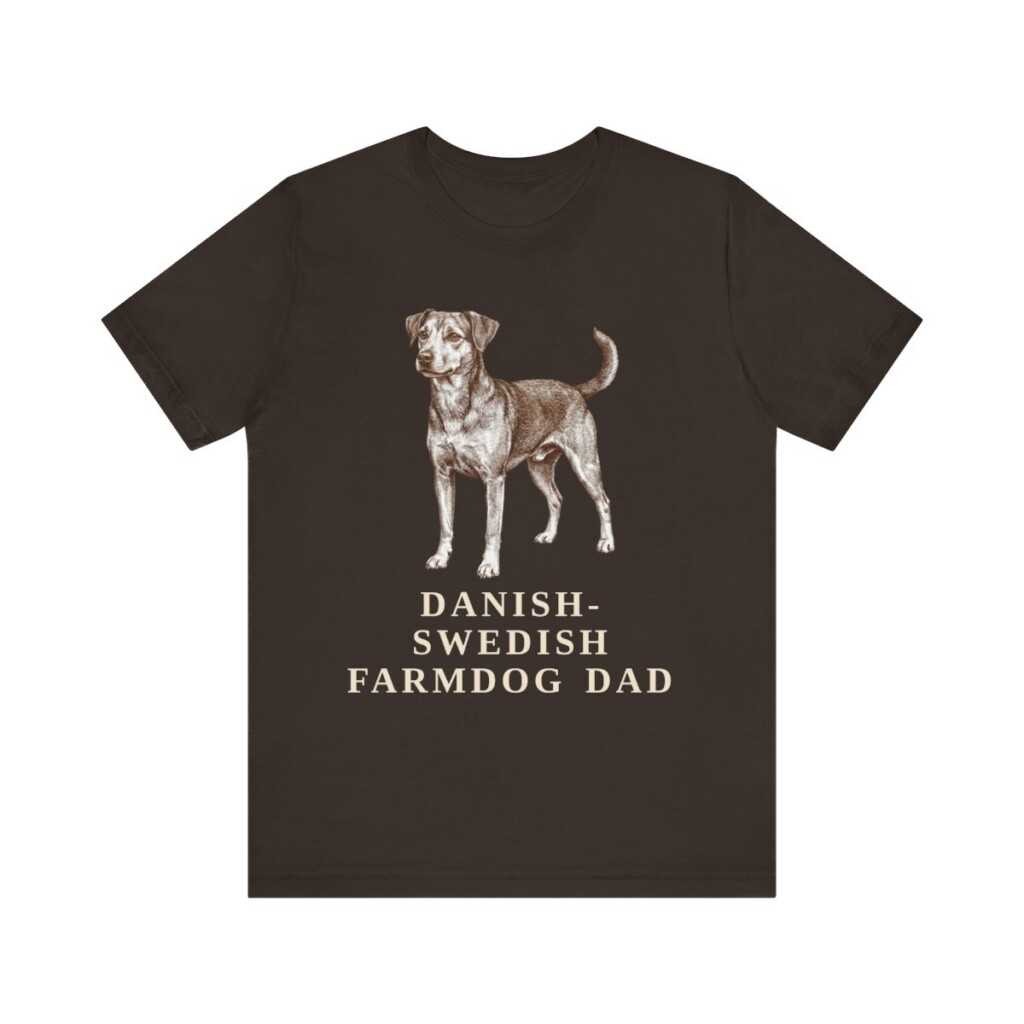 Danish-Swedish Farmdog Dad Shirt, Vintage Dog Sketch Tee, Dog Dad Gift