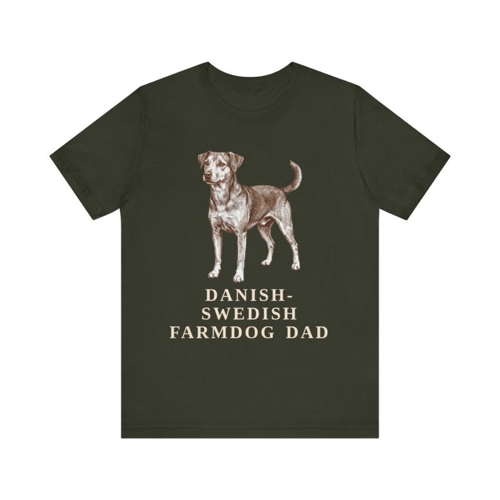 Danish-Swedish Farmdog Dad Shirt, Vintage Dog Sketch Tee, Dog Dad Gift