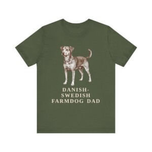 Danish-Swedish Farmdog Dad Shirt, Vintage Dog Sketch Tee, Dog Dad Gift