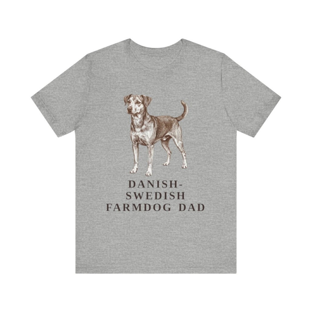 Danish-Swedish Farmdog Dad Shirt, Vintage Dog Sketch Tee, Dog Dad Gift