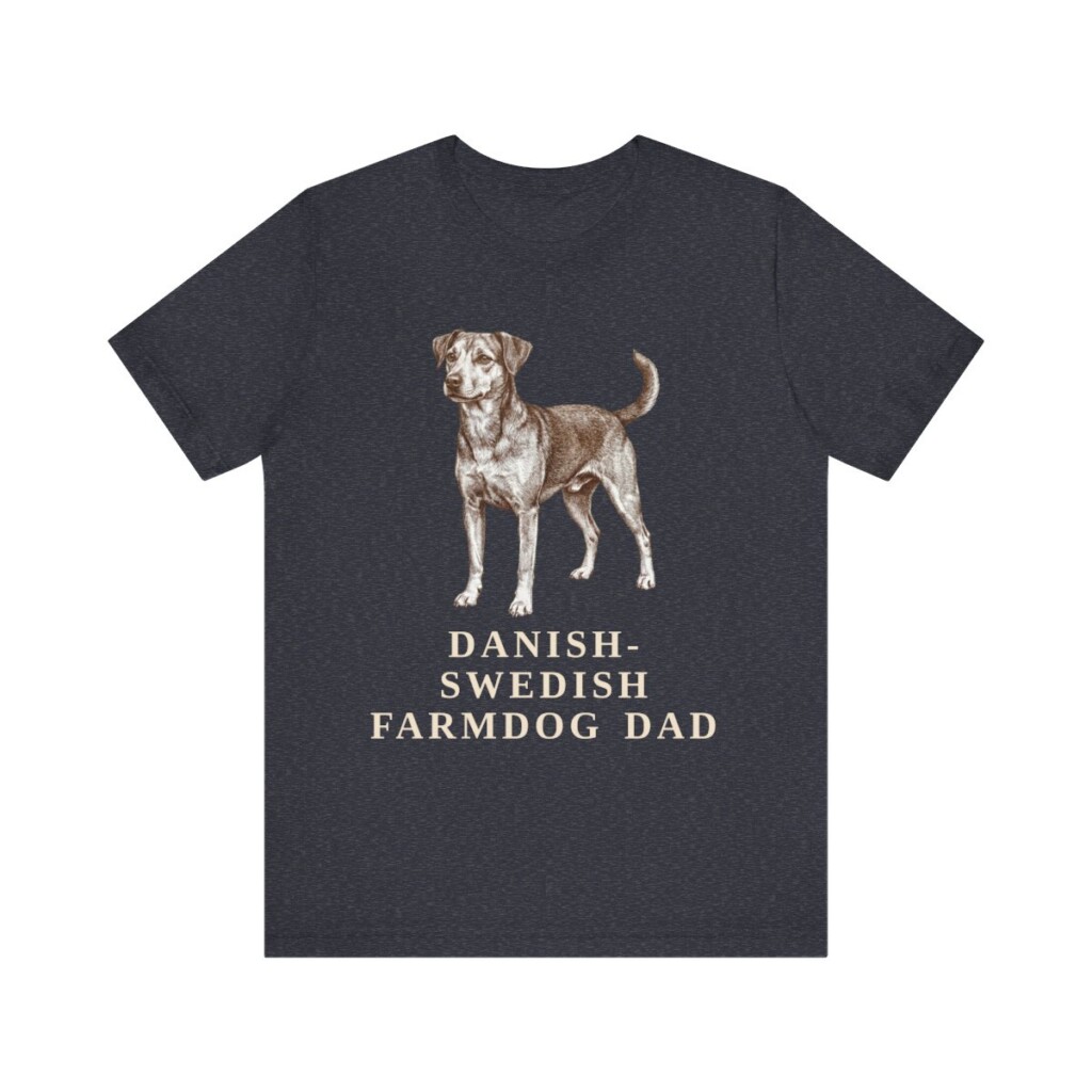 Danish-Swedish Farmdog Dad Shirt, Vintage Dog Sketch Tee, Dog Dad Gift