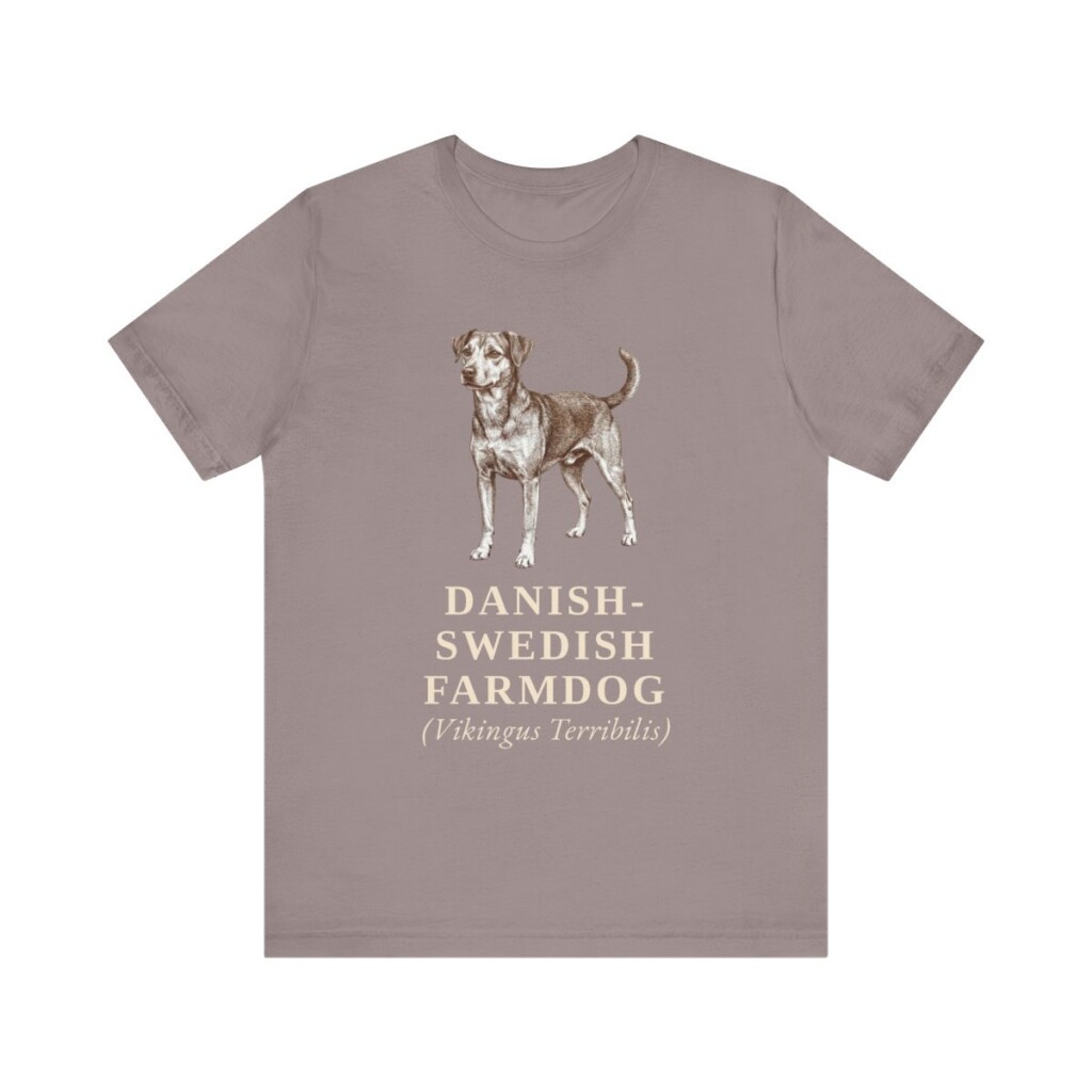 Danish-Swedish Farmdog Latin Shirt, Vintage Dog Sketch Tee, Dog Latin Gift