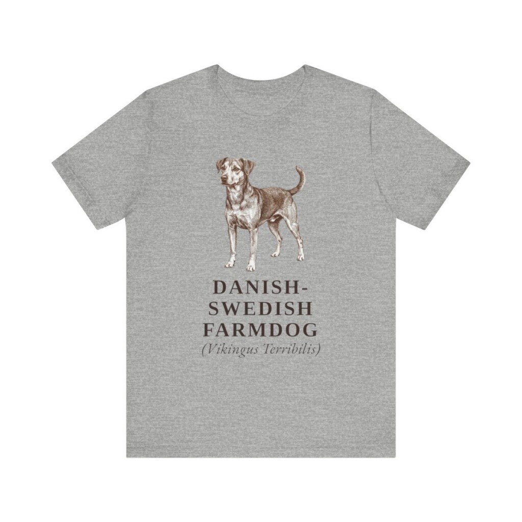 Danish-Swedish Farmdog Latin Shirt, Vintage Dog Sketch Tee, Dog Latin Gift