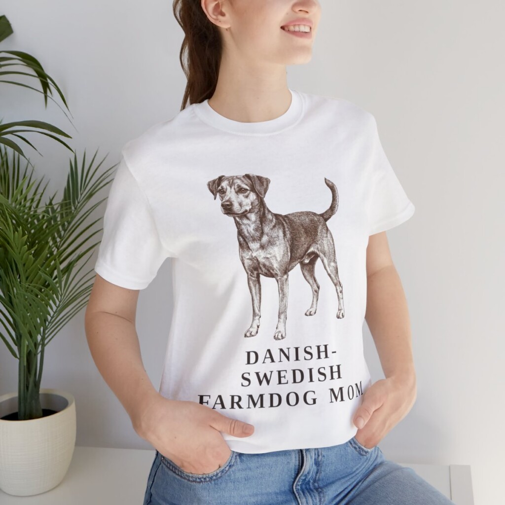 Danish-Swedish Farmdog Mom Shirt, Vintage Dog Sketch Tee, Dog Mom Gift Danish-Swedish Farmdog Mom Shirt, Vintage Dog Sketch Tee, Dog Mom Gift