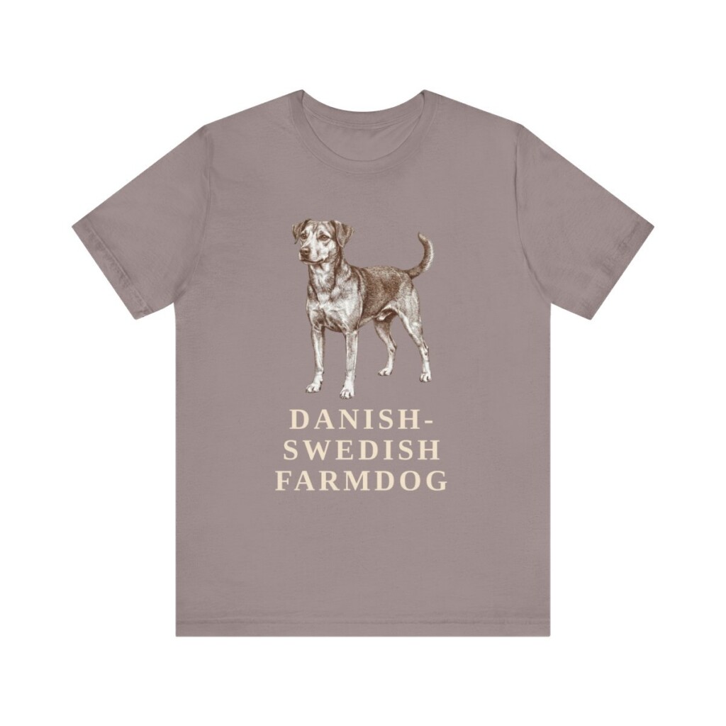 Danish-Swedish Farmdog Shirt, Vintage Dog Sketch Tee, Dog Lover Gift