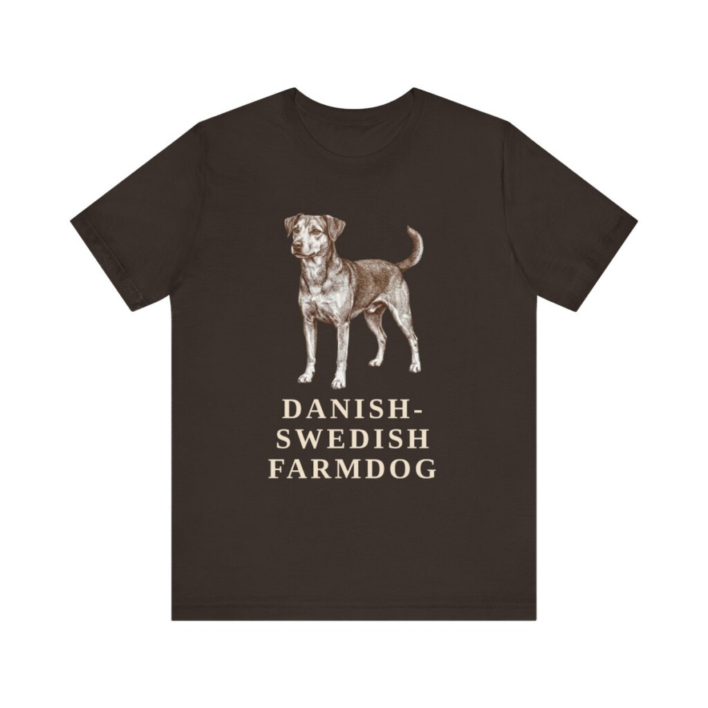 Danish-Swedish Farmdog Shirt, Vintage Dog Sketch Tee, Dog Lover Gift