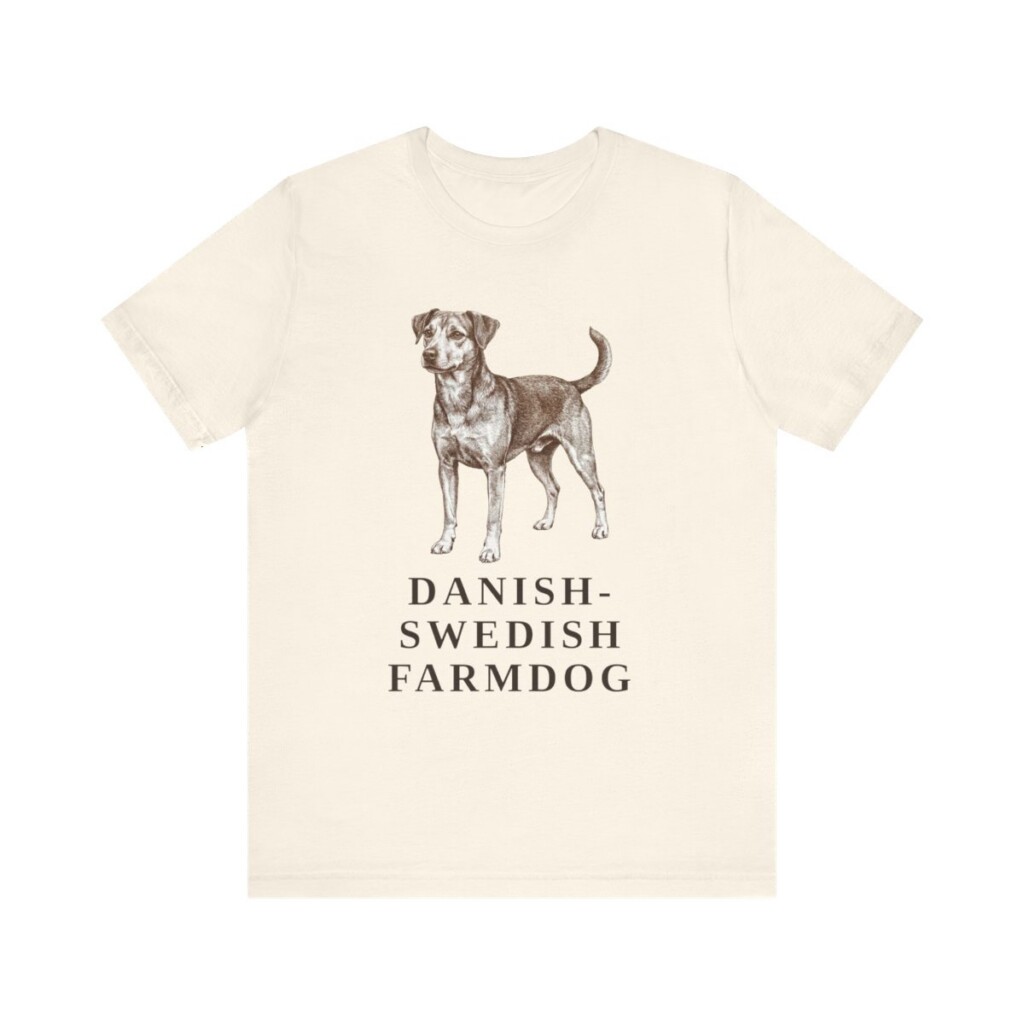 Danish-Swedish Farmdog Shirt, Vintage Dog Sketch Tee, Dog Lover Gift