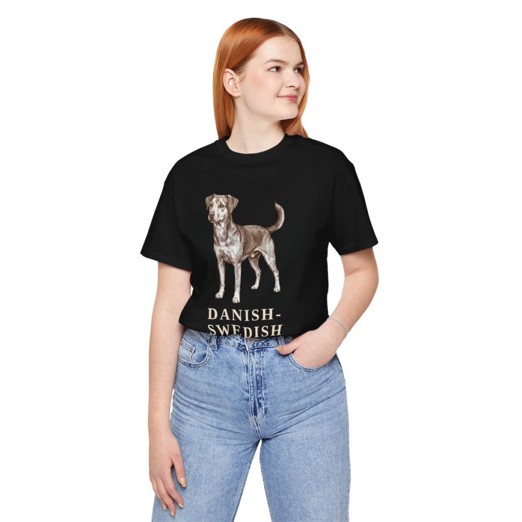 Danish-Swedish Farmdog Shirt, Vintage Dog Sketch Tee, Dog Lover Gift