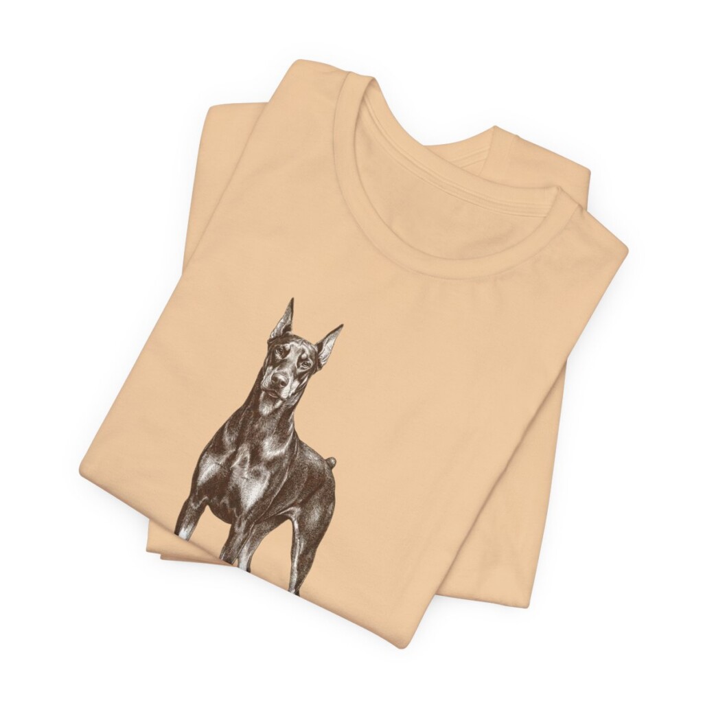Doberman Pinscher Lover Shirt, Vintage Dog Sketch Tee, Dog Lover Gift Doberman Pinscher Lover Shirt, Vintage Dog Sketch Tee, Dog Lover Gift