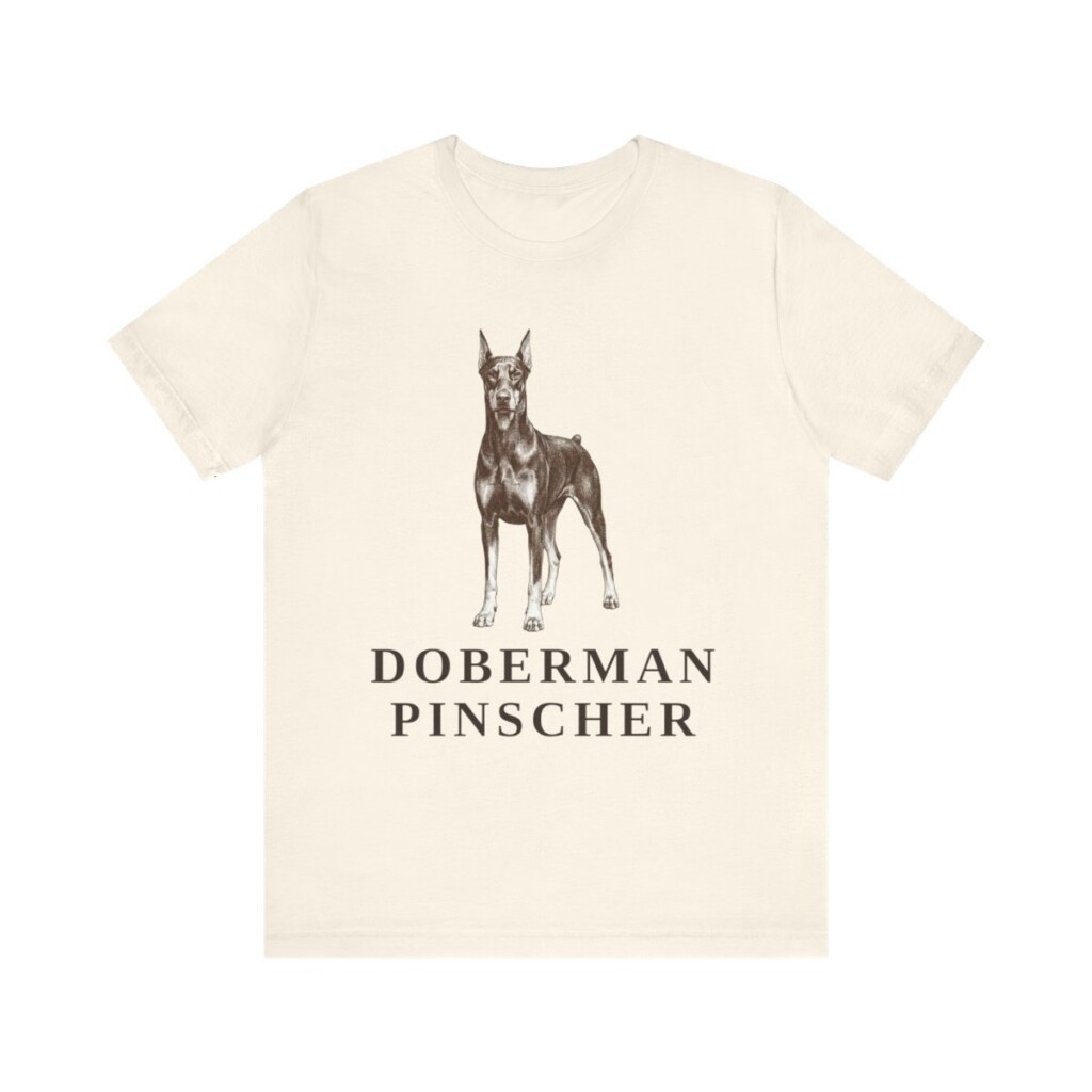 Doberman Pinscher Lover Shirt, Vintage Dog Sketch Tee, Dog Lover Gift Doberman Pinscher Lover Shirt, Vintage Dog Sketch Tee, Dog Lover Gift