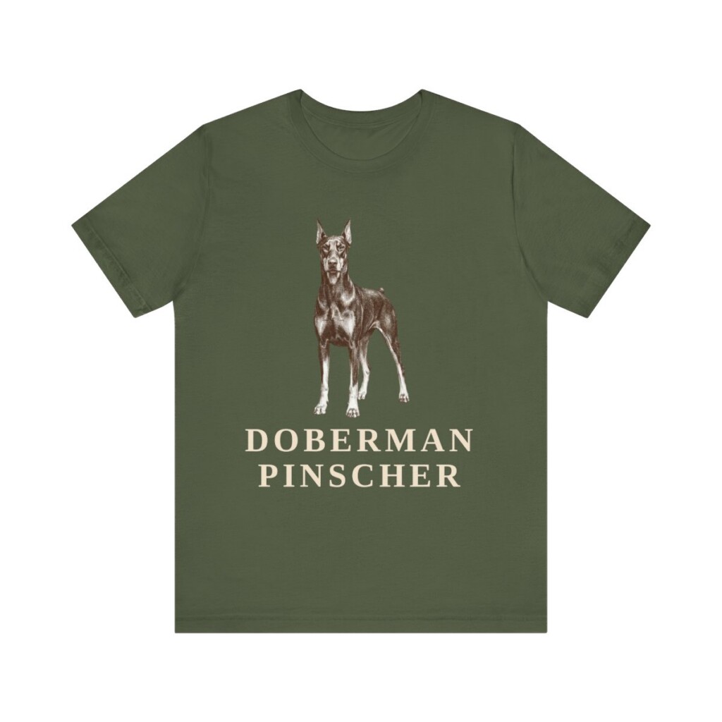 Doberman Pinscher Lover Shirt, Vintage Dog Sketch Tee, Dog Lover Gift Doberman Pinscher Lover Shirt, Vintage Dog Sketch Tee, Dog Lover Gift