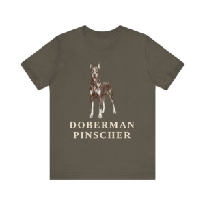 Doberman Pinscher Lover Shirt, Vintage Dog Sketch Tee, Dog Lover Gift