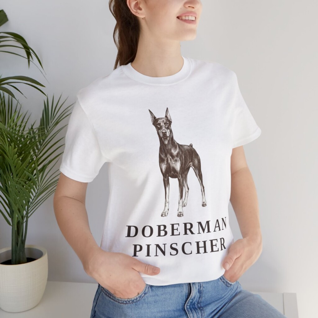 Doberman Pinscher Lover Shirt, Vintage Dog Sketch Tee, Dog Lover Gift Doberman Pinscher Lover Shirt, Vintage Dog Sketch Tee, Dog Lover Gift