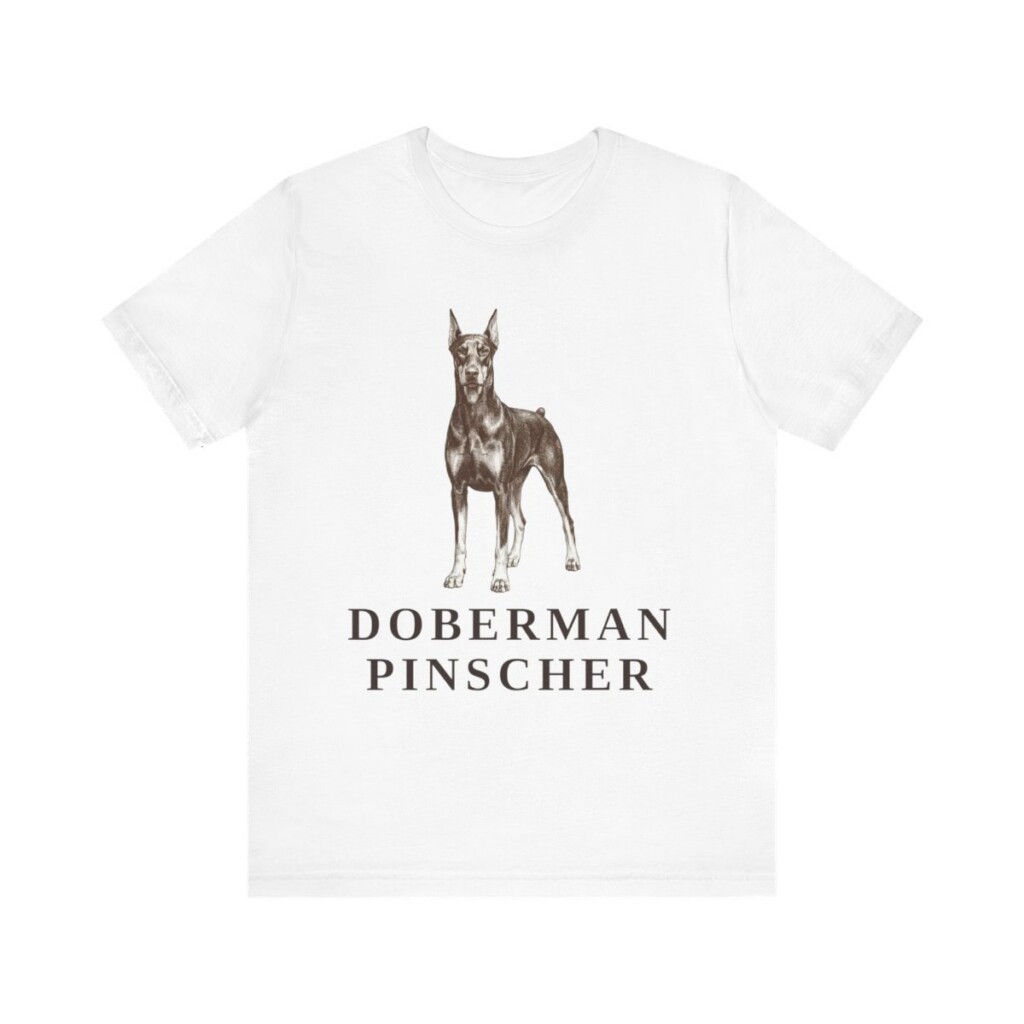 Doberman Pinscher Lover Shirt, Vintage Dog Sketch Tee, Dog Lover Gift Doberman Pinscher Lover Shirt, Vintage Dog Sketch Tee, Dog Lover Gift