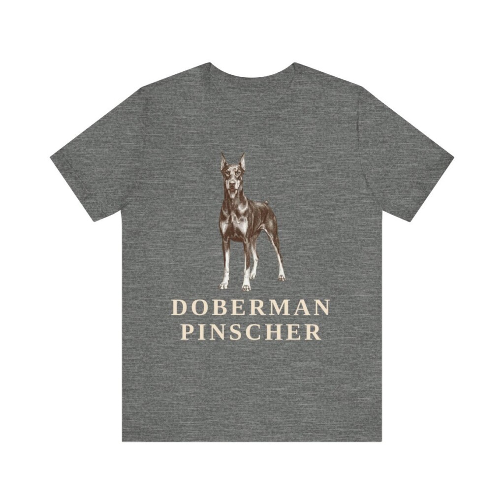 Doberman Pinscher Lover Shirt, Vintage Dog Sketch Tee, Dog Lover Gift Doberman Pinscher Lover Shirt, Vintage Dog Sketch Tee, Dog Lover Gift