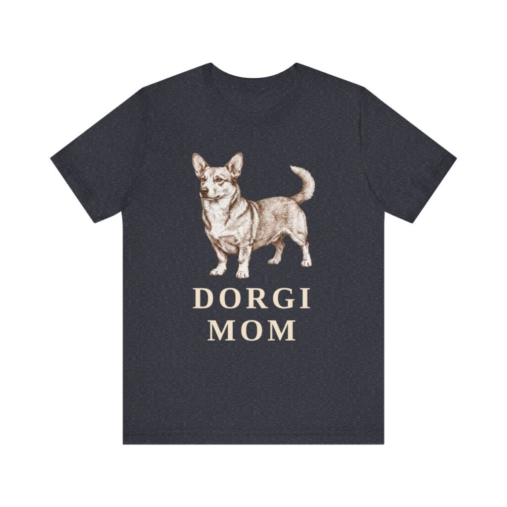 Dorgi Mom Shirt, Vintage Dog Sketch Tee, Dog Mom Gift
