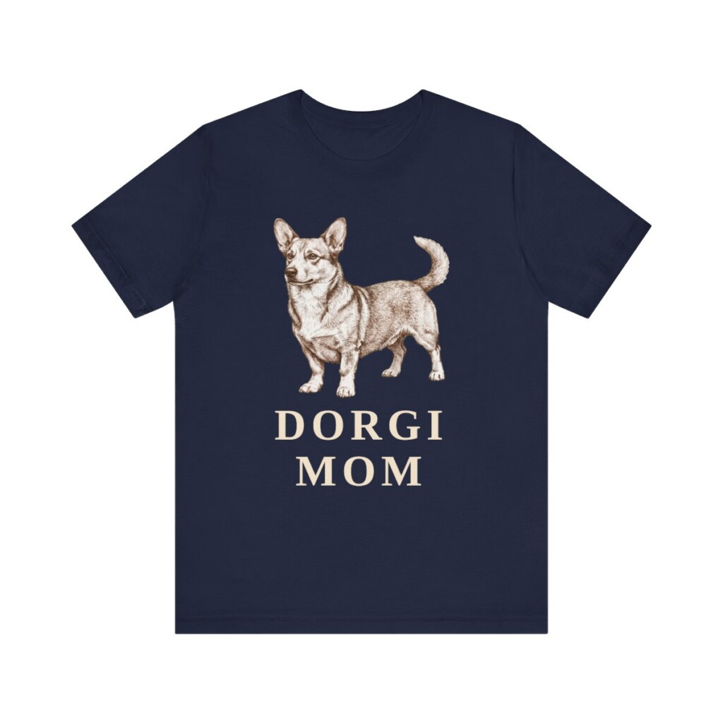 Dorgi Mom Shirt, Vintage Dog Sketch Tee, Dog Mom Gift