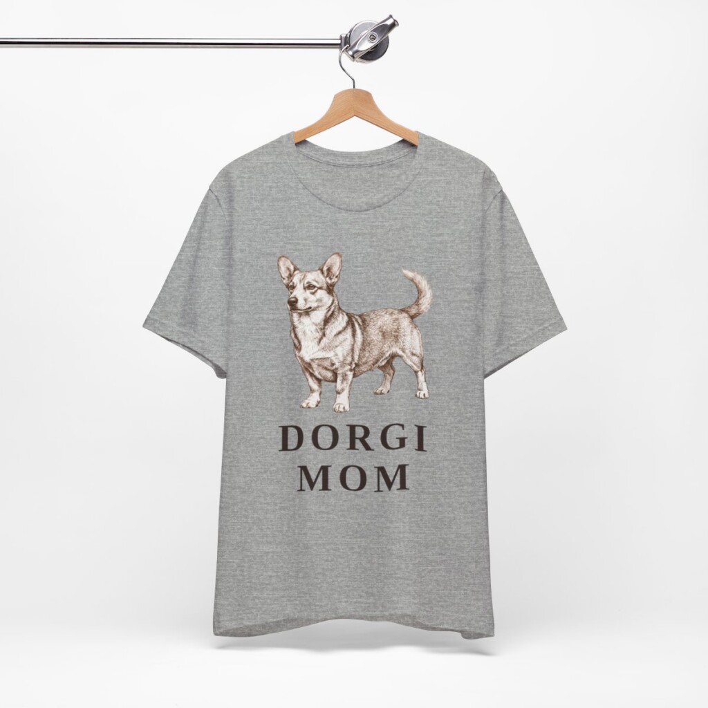 Dorgi Mom Shirt, Vintage Dog Sketch Tee, Dog Mom Gift
