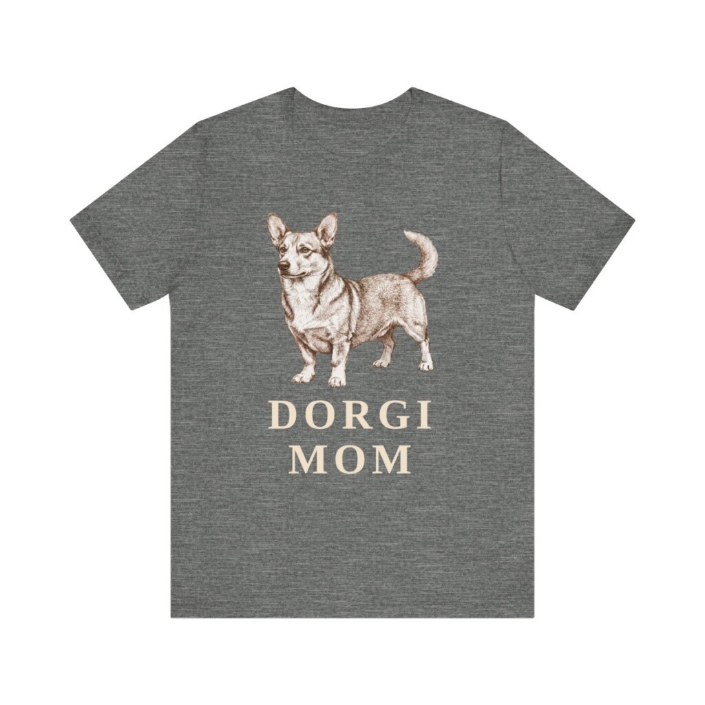 Dorgi Mom Shirt, Vintage Dog Sketch Tee, Dog Mom Gift