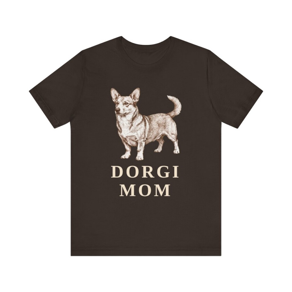 Dorgi Mom Shirt, Vintage Dog Sketch Tee, Dog Mom Gift