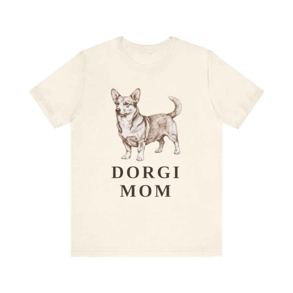 Dorgi Mom Shirt, Vintage Dog Sketch Tee, Dog Mom Gift