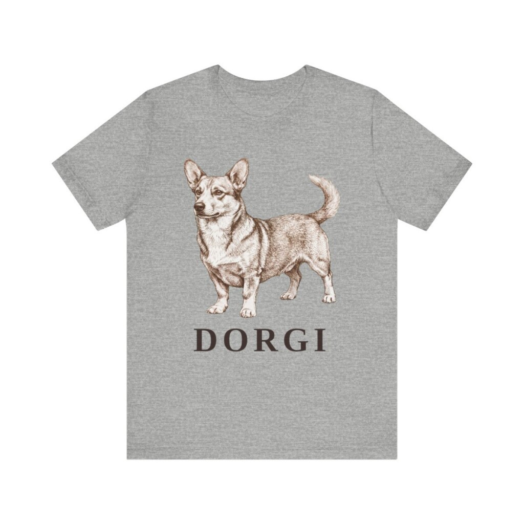 Dorgi Shirt, Vintage Dog Sketch Tee, Dog Lover Gift