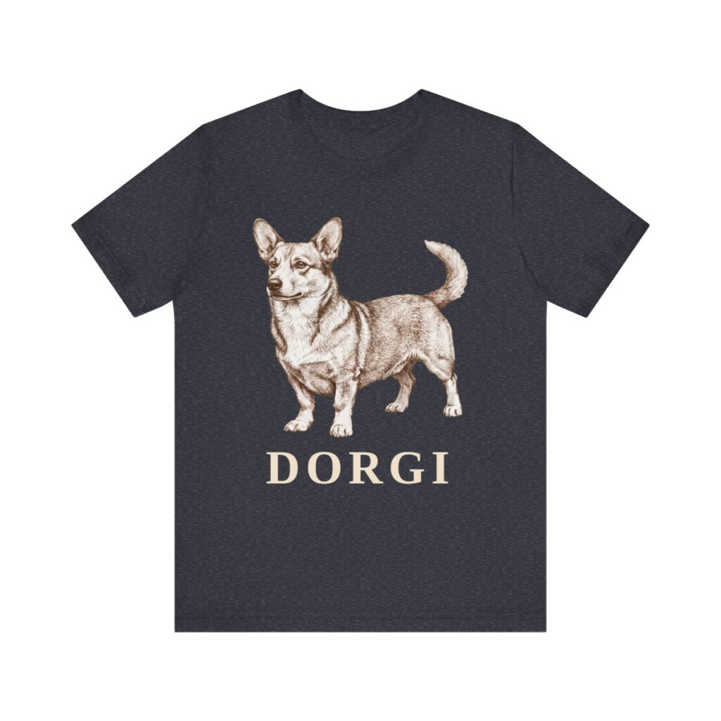 Dorgi Shirt, Vintage Dog Sketch Tee, Dog Lover Gift