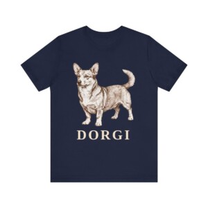 Dorgi Shirt, Vintage Dog Sketch Tee, Dog Lover Gift