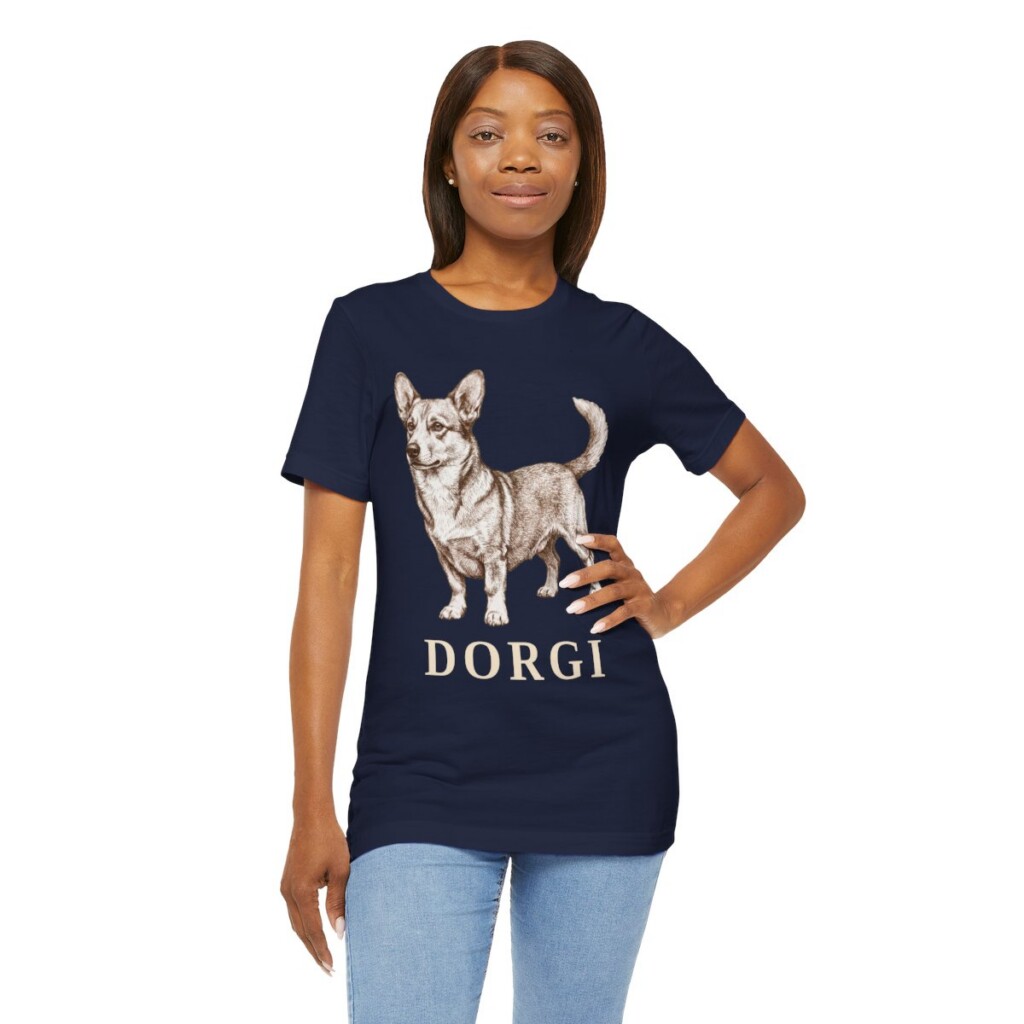Dorgi Shirt, Vintage Dog Sketch Tee, Dog Lover Gift