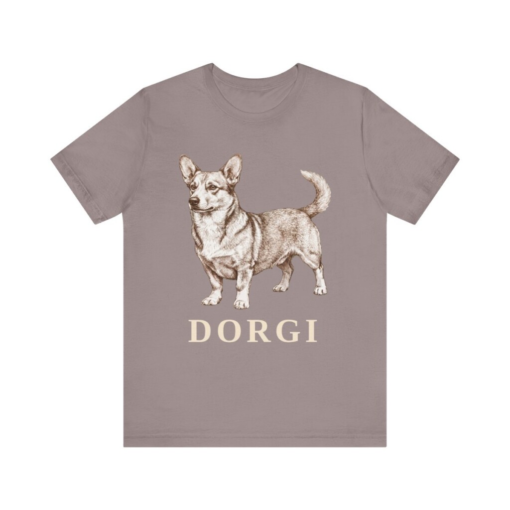 Dorgi Shirt, Vintage Dog Sketch Tee, Dog Lover Gift