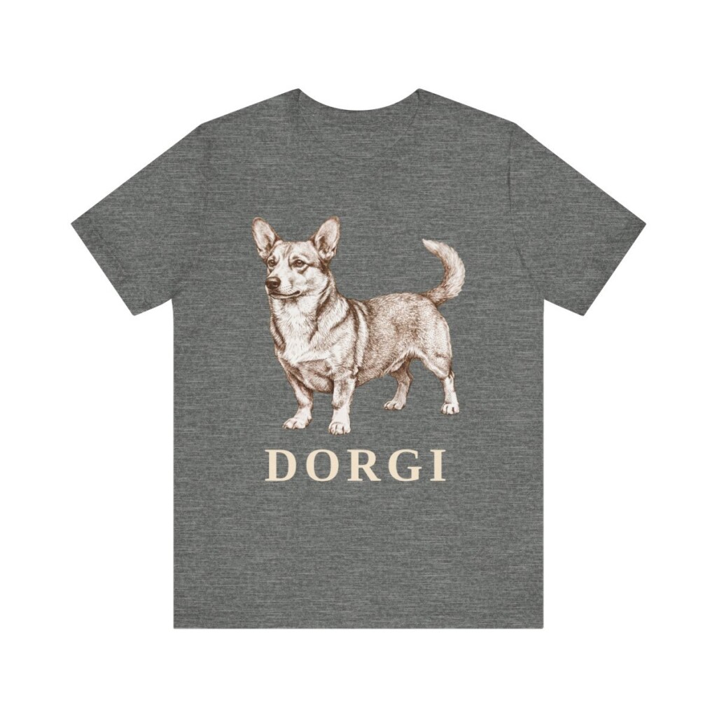Dorgi Shirt, Vintage Dog Sketch Tee, Dog Lover Gift